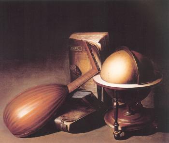 Still Life with Globe, Lute, and Books
